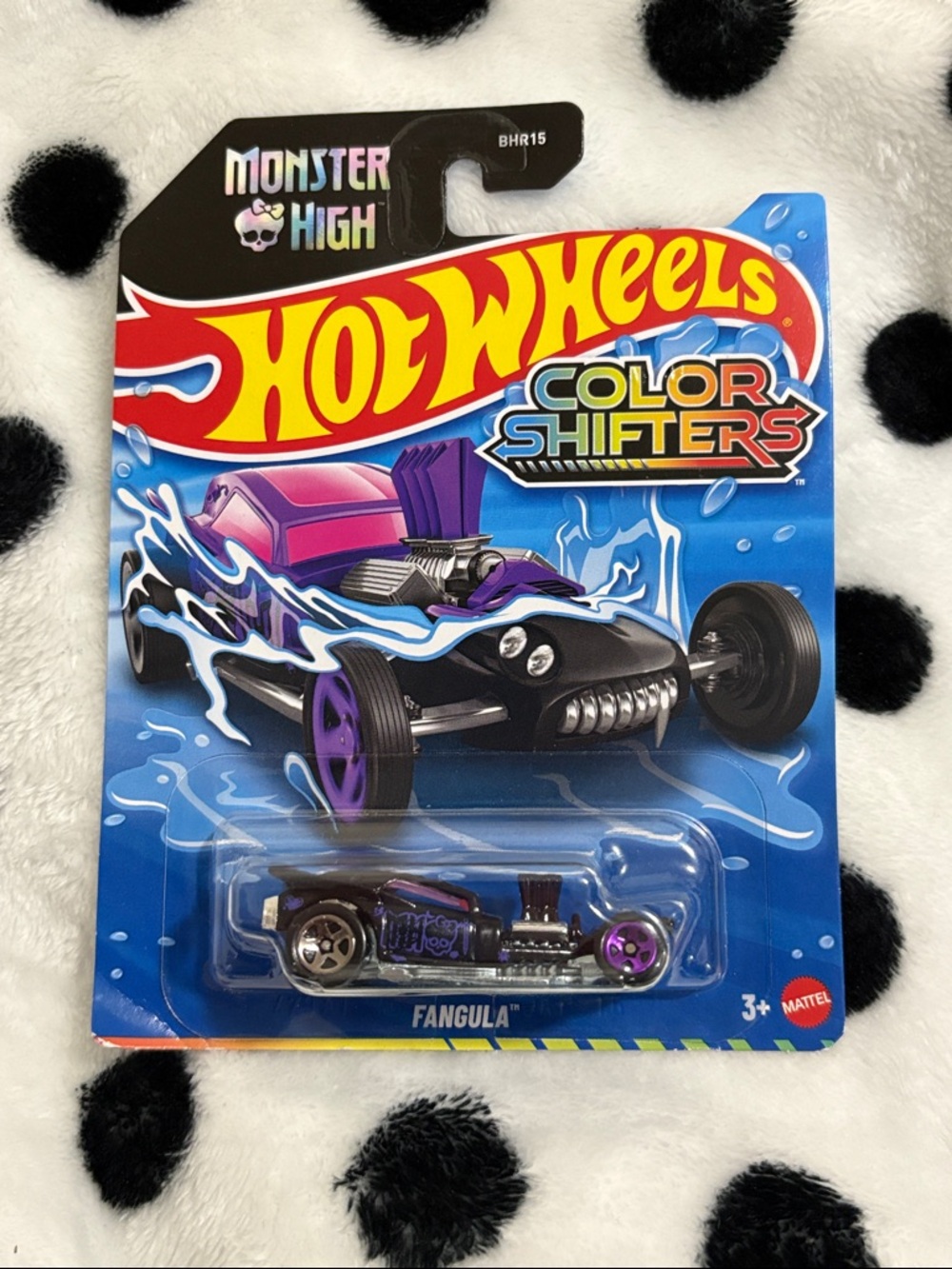 Hot Wheels Color Shifters Monster High Fangula- Purple/Black